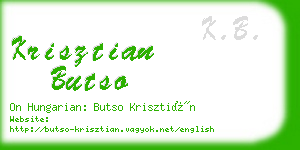 krisztian butso business card